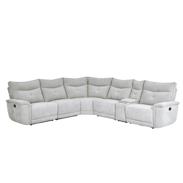 9509MGY6LRRR - (6)6-Piece Modular Reclining Sectional