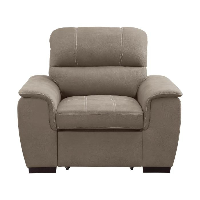9858TP-1 - Chair with Pull-out Ottoman