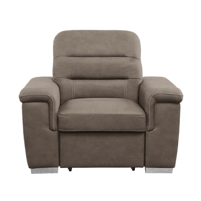 9808STP-1 - Chair with Pull-out Ottoman