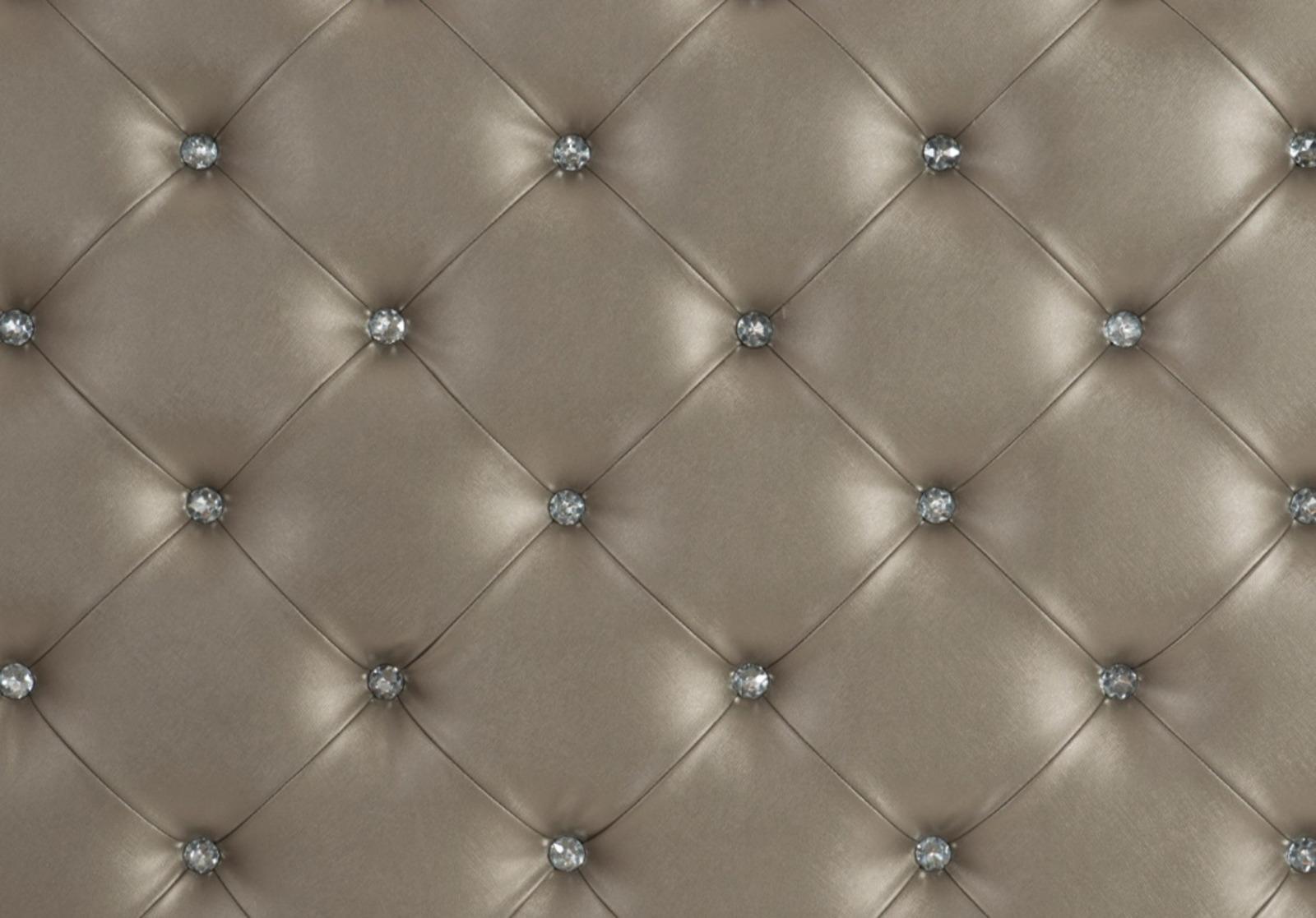 Avondale Queen Upholstered Panel Bed in Silver 1646-1