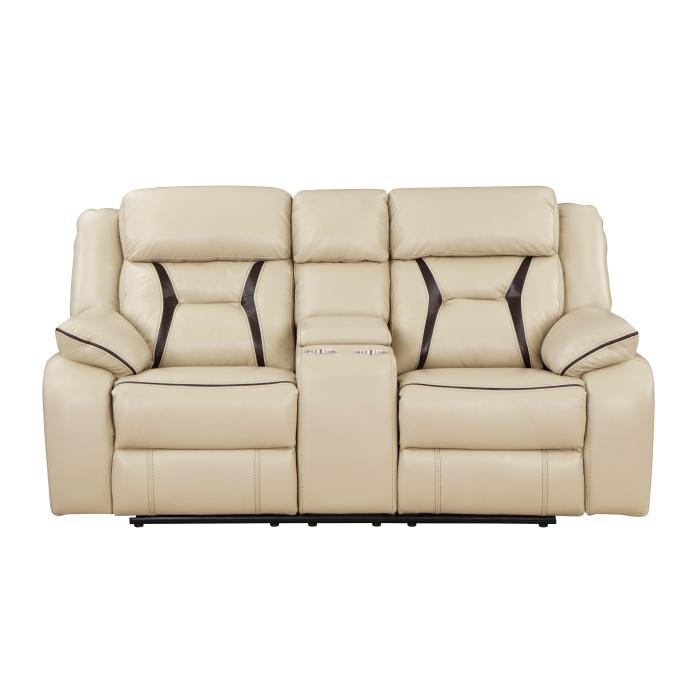 8229NBE-2PW - Power Double Reclining Love Seat with Center Console