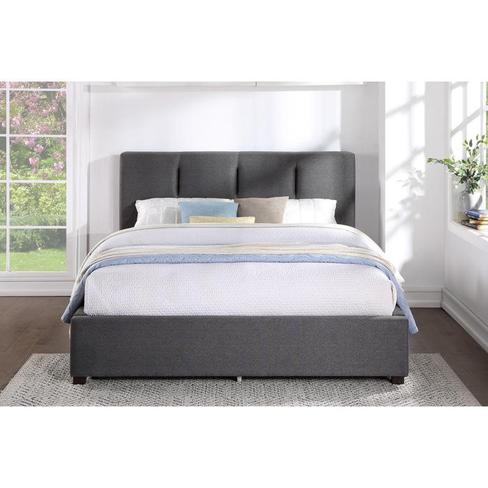 Aitana (4) California King Platform Bed with Storage Footboard