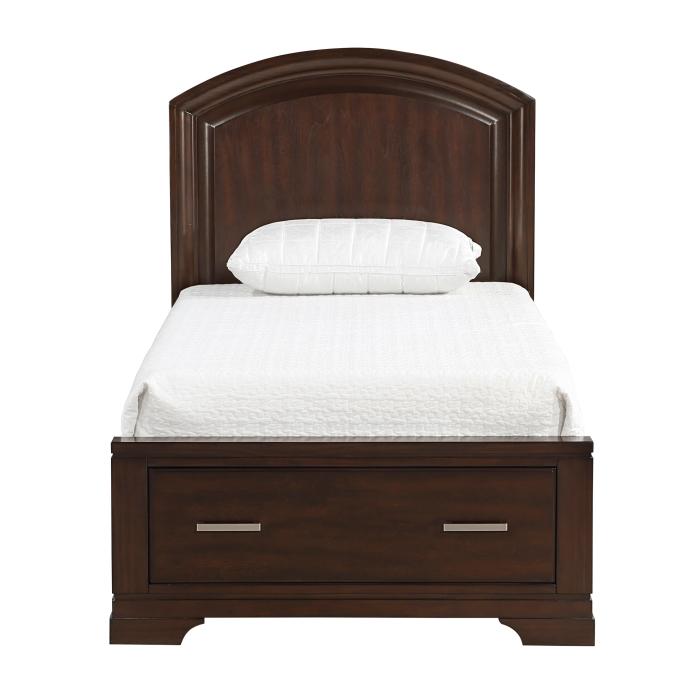 1520CHT-1-Youth (3) Twin Platform Bed with Footboard Storage