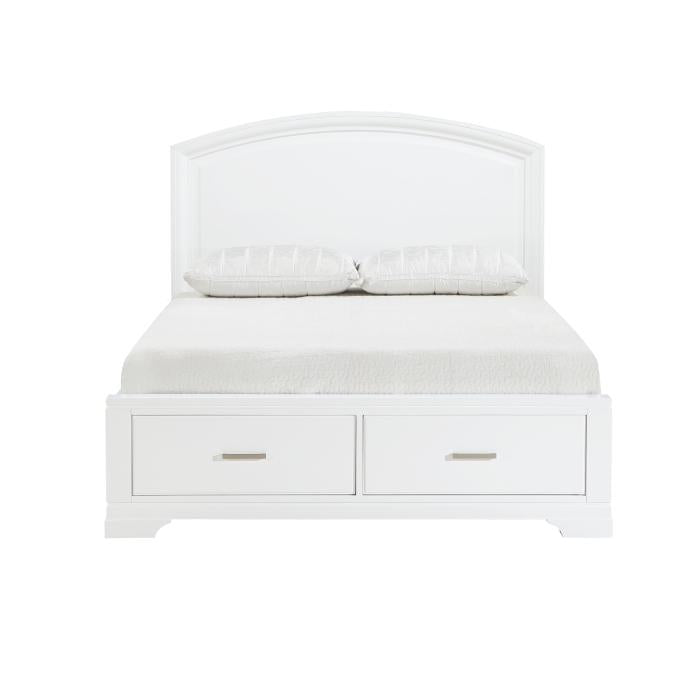 1520WHF-1-Youth (3) Full Platform Bed with Footboard Storage