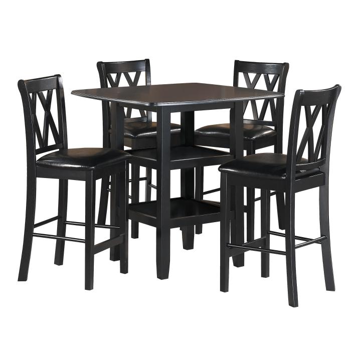 2514BK-36 - 5-Piece Pack Counter Height Set