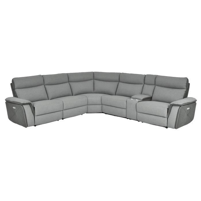 82596SCPWH - (6)6-Piece Modular Power Reclining Sectional with Power Headrests