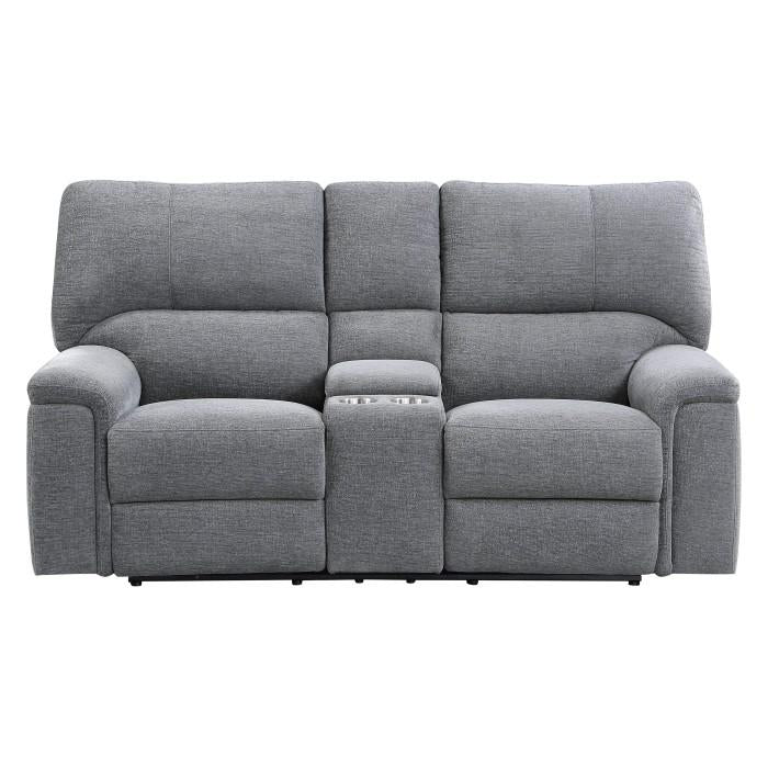 9413CC-2PWH - Power Double Reclining Love Seat with Center Console and Power Headrests
