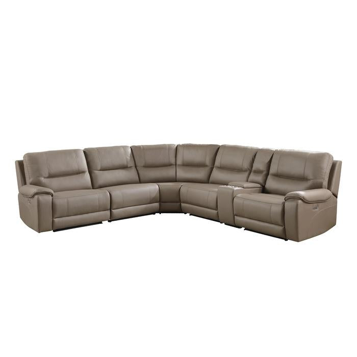 9429TP6LRRRPWH - (6)6-Piece Modular Power Reclining Sectional with Power Headrests