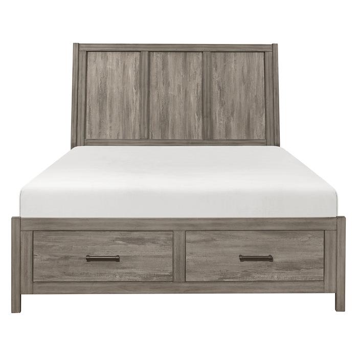 Bainbridge (3) Eastern King Platform Bed with Footboard Storage