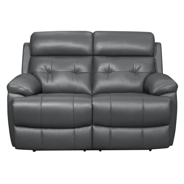 Lambent Double Reclining Loveseat in Dark Gray