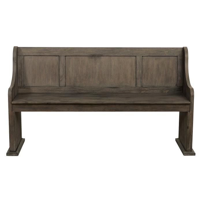 Taulon Queen Platform Bed with Footboard Storage in Dark Oak 5438-1