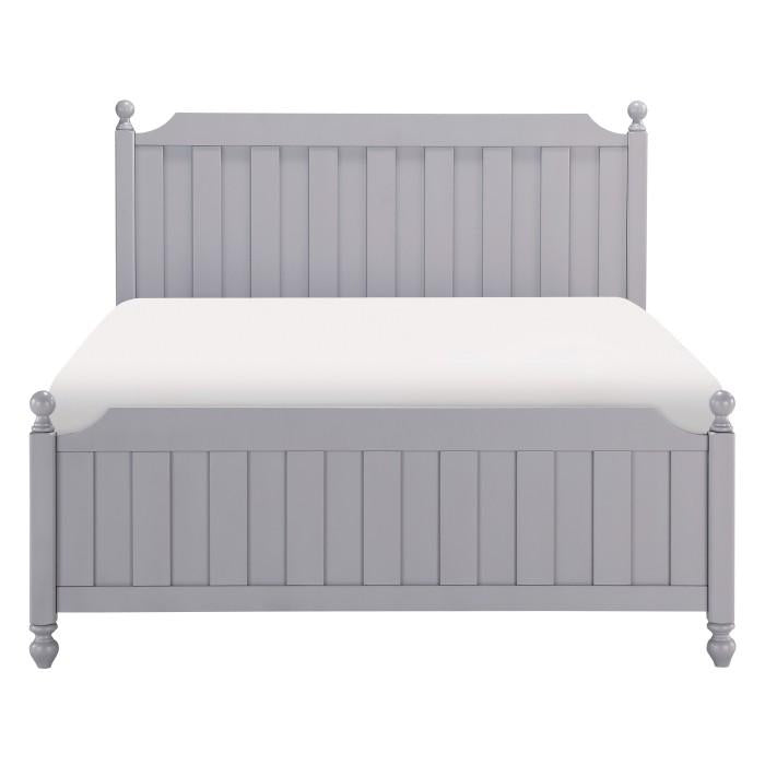 Wellsummer Full Panel Bed in Gray 1803GYF-1