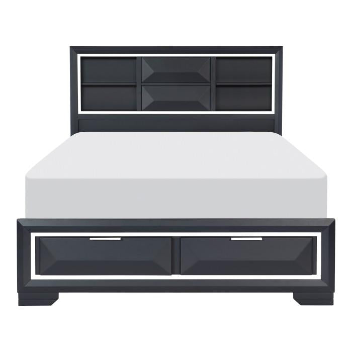 Rosemont (3) California King Platform Bed with Footboard Storage