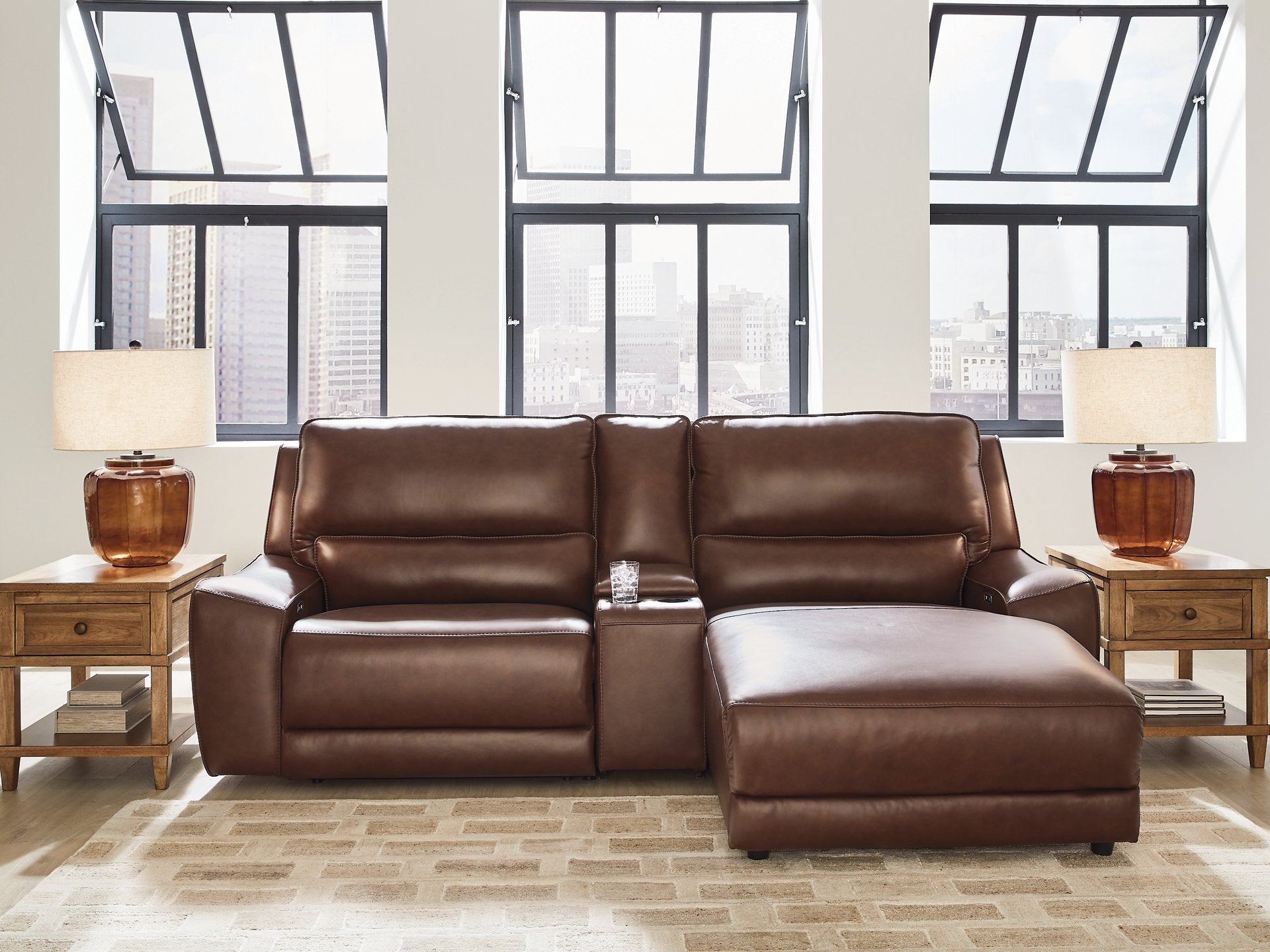 DeepWakes Power Reclining Sectional with Chaise